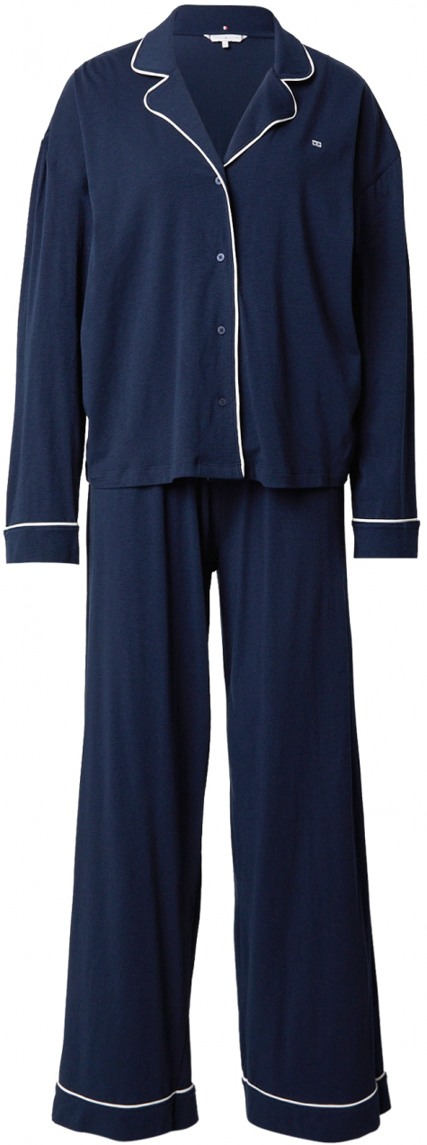 Tommy Hilfiger Underwear Pyžamo  námornícka modrá / biela