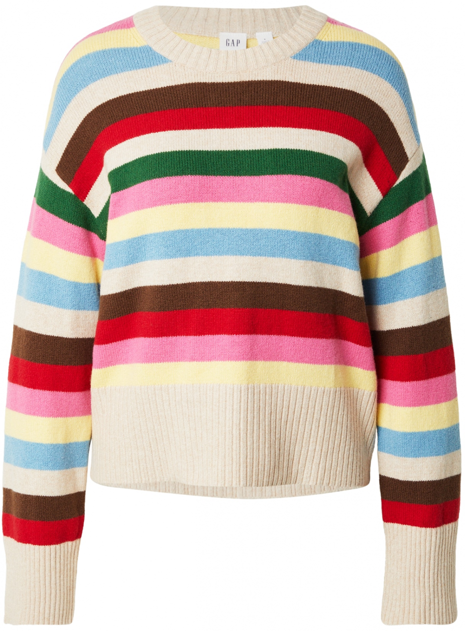 GAP Sveter  tmelová / svetlomodrá / hnedá / červená