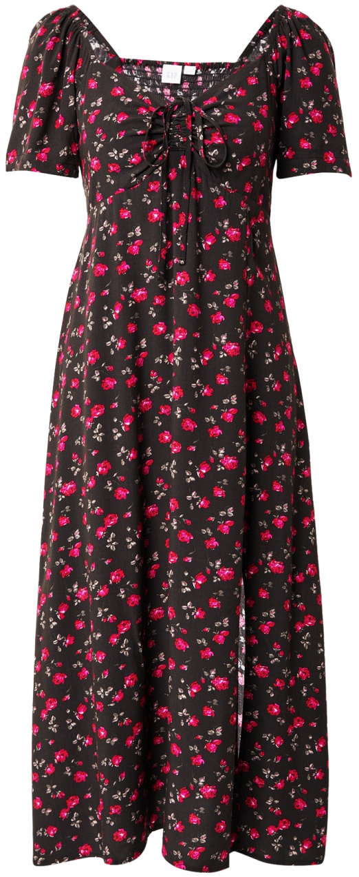 GAP Šaty  hnedá / zelená / ružová / tmavočervená