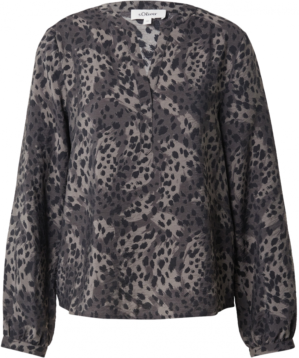 s.Oliver Blúzka  sivá / tmavosivá / čierna