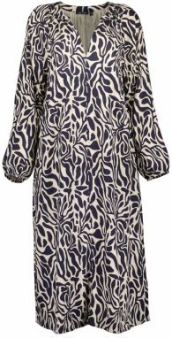 BLUE SEVEN Košeľové šaty  béžová / námornícka modrá