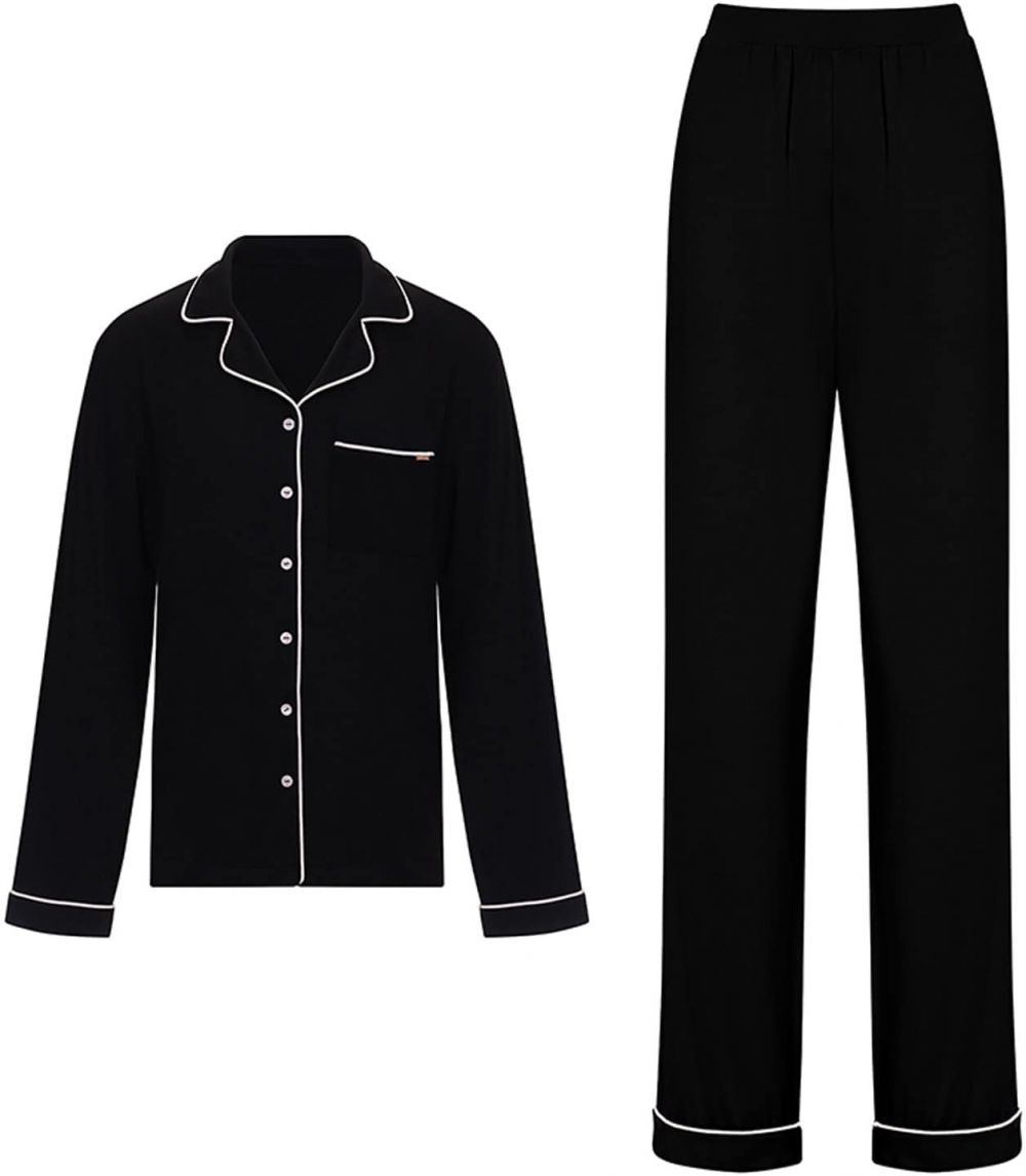 Dorina Pyžamo  čierna / biela