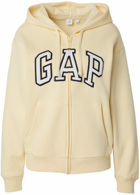 GAP Tepláková bunda 'HERITAGE'  tmavomodrá / svetložltá / biela