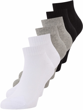 FILA Ponožky  sivá melírovaná / čierna / biela