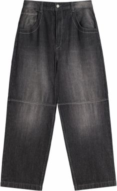 Bershka Džínsy  čierny denim