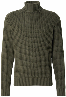 SELECTED Sveter 'SLHTOM'  jedľová