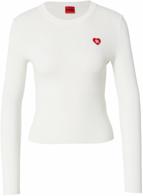 HUGO Sveter 'Sarpha'  biela