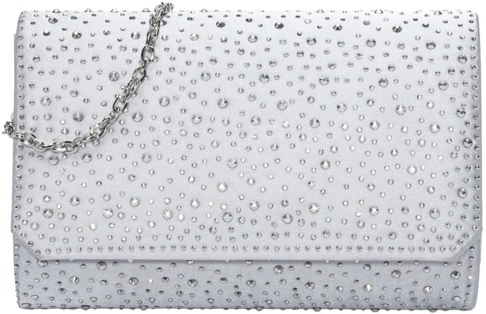 mascara Listová kabelka  strieborná