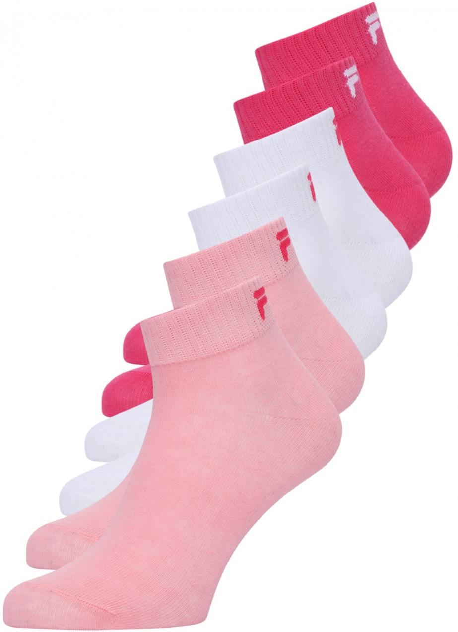 FILA Ponožky  ružová / ružová / biela