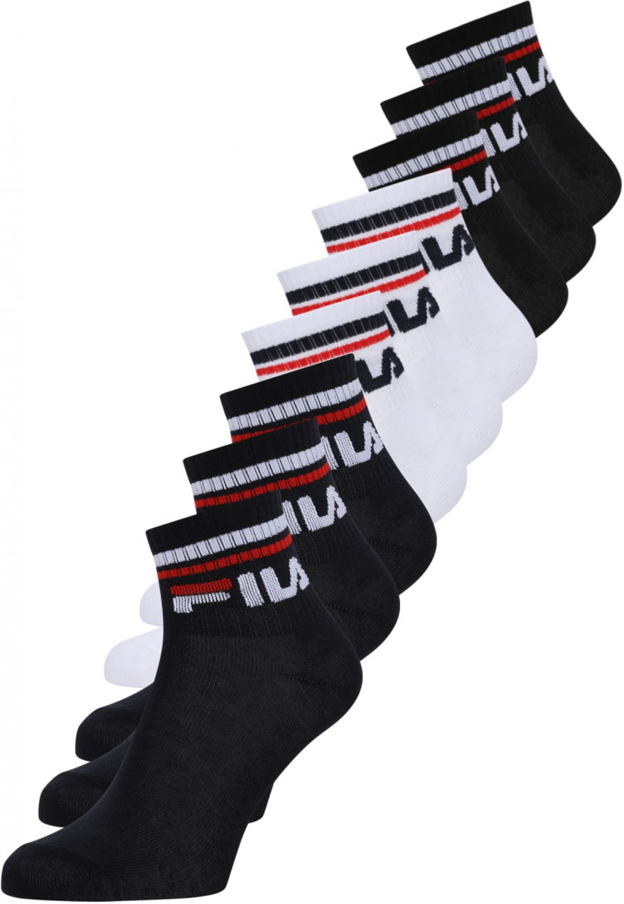 FILA Ponožky  červená / čierna / biela
