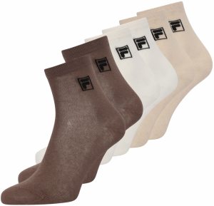 FILA Ponožky  béžová / hnedá / čierna / biela