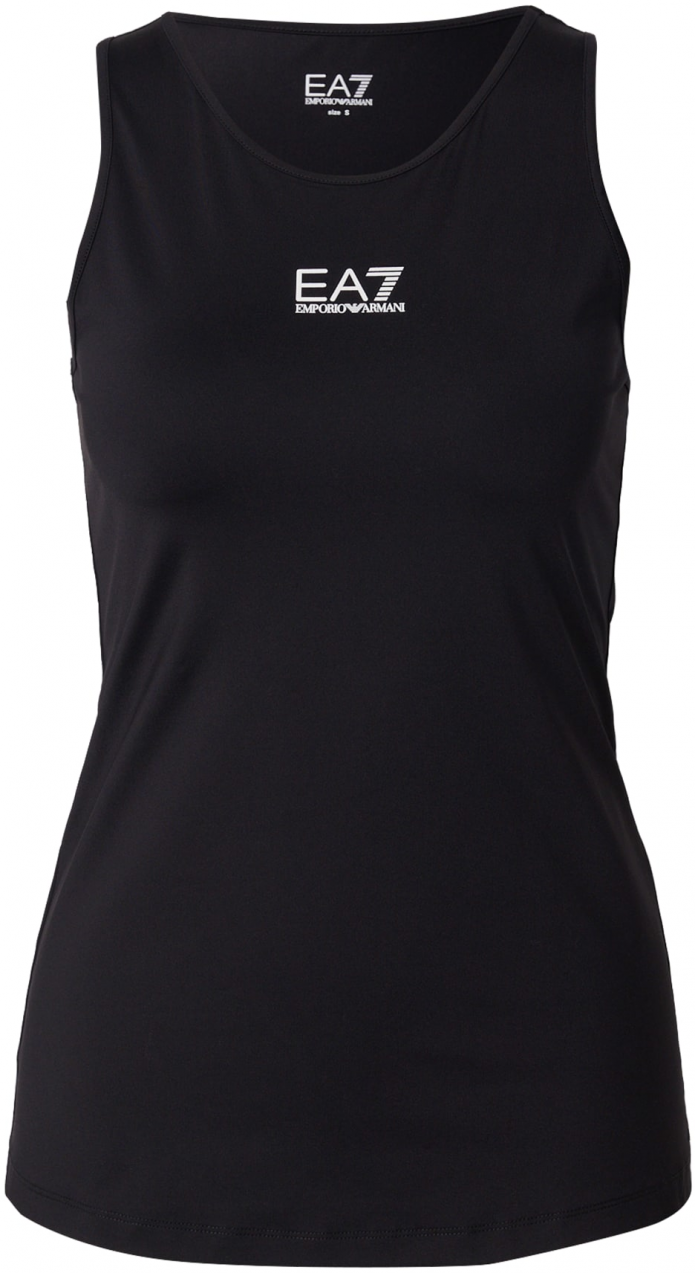 EA7 Emporio Armani Top  čierna / biela