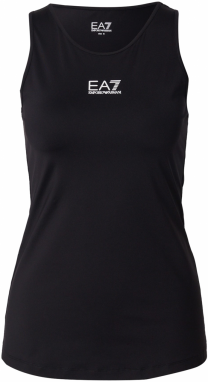 EA7 Emporio Armani Top  čierna / biela
