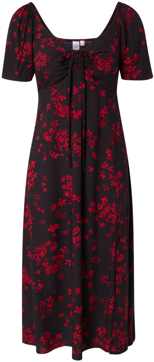 GAP Šaty  červená / tmavočervená / čierna