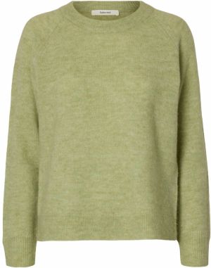 SELECTED Sveter 'SLFLULU'  jablková