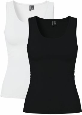 PIECES Top 'PCAMELIA'  čierna / biela