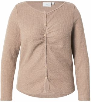 ONLY Carmakoma Kardigán 'CARPAOLA'  hnedá melírovaná