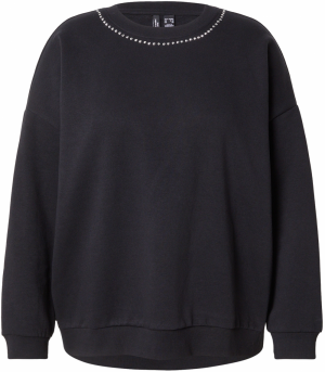 Vero Moda Curve Mikina 'VMCLotte Trina'  čierna / strieborná