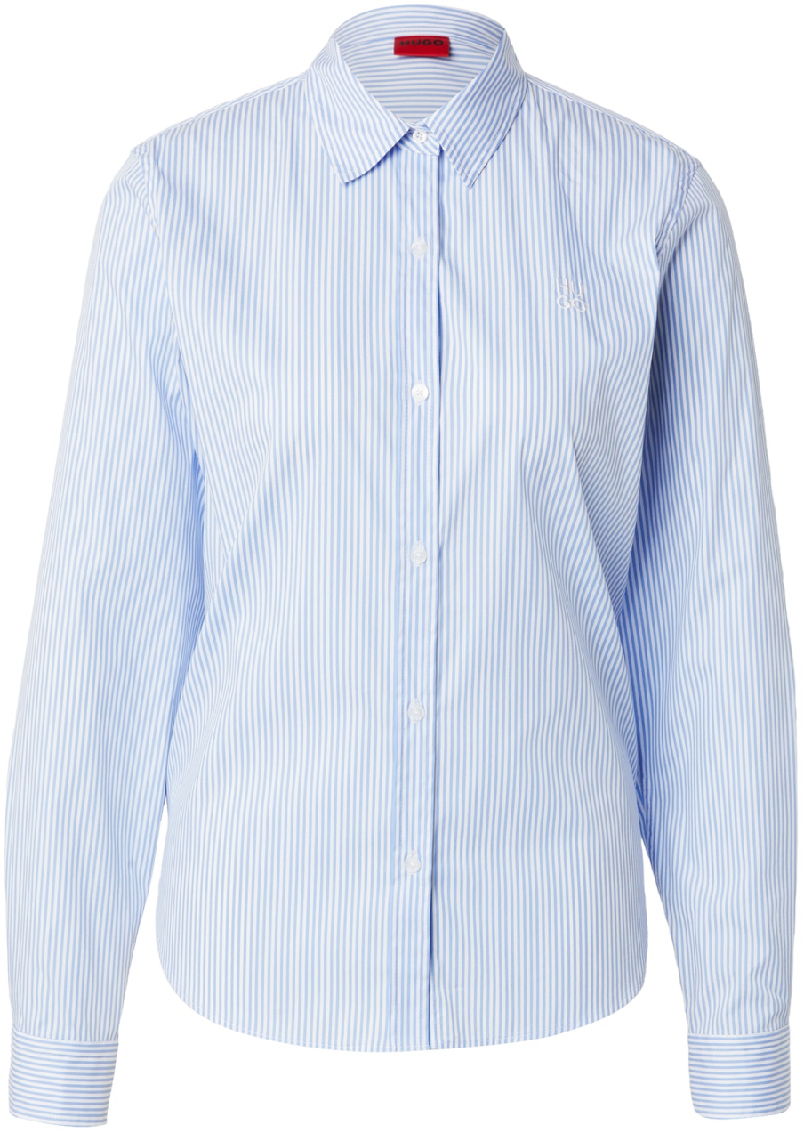 HUGO Blúzka 'The Essential'  svetlomodrá / biela