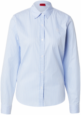 HUGO Blúzka 'The Essential'  svetlomodrá / biela