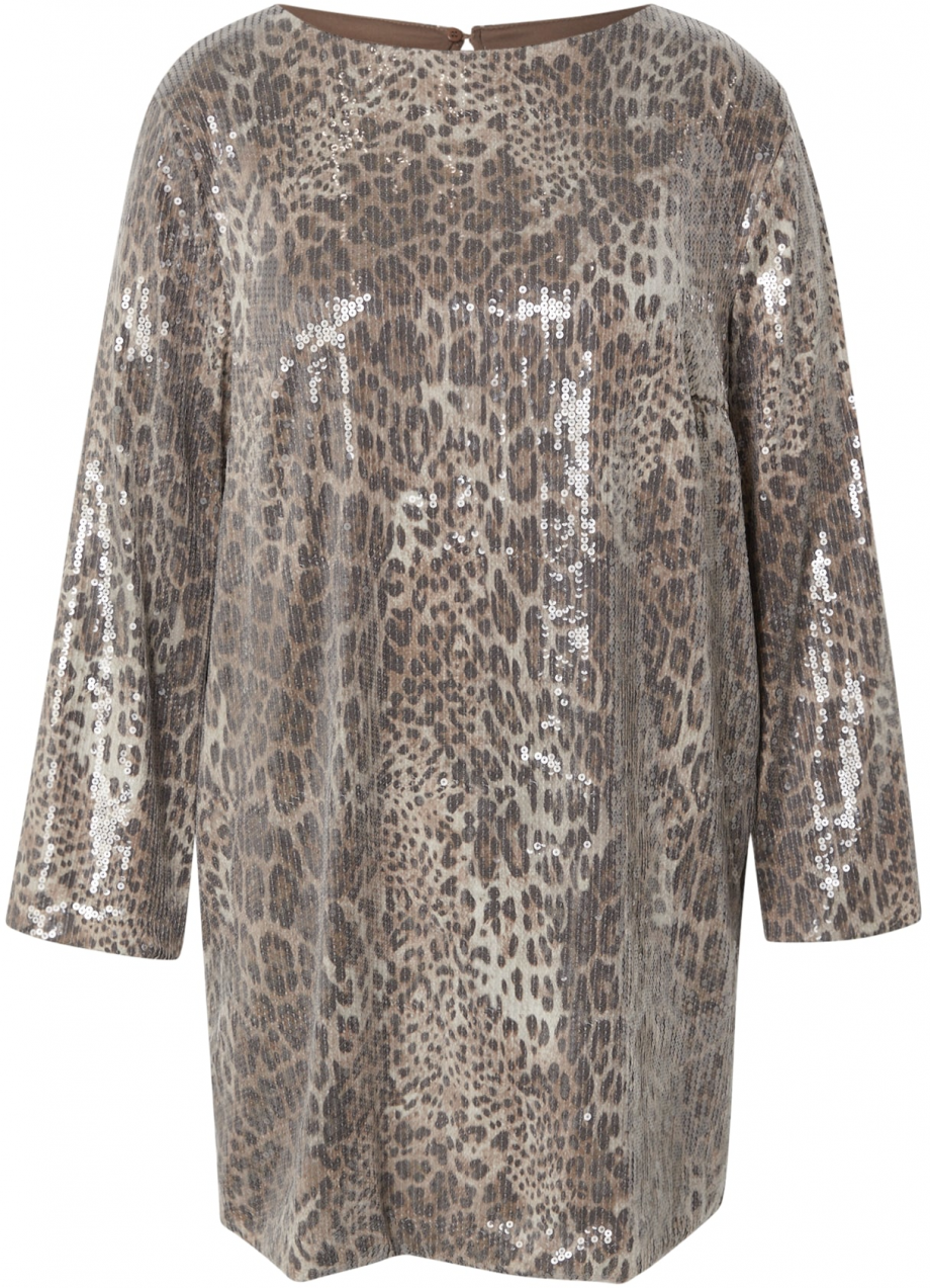 Noisy May Curve Kokteilové šaty 'NMJESSY'  tmavobéžová / koňaková