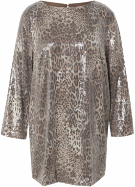 Noisy May Curve Kokteilové šaty 'NMJESSY'  tmavobéžová / koňaková