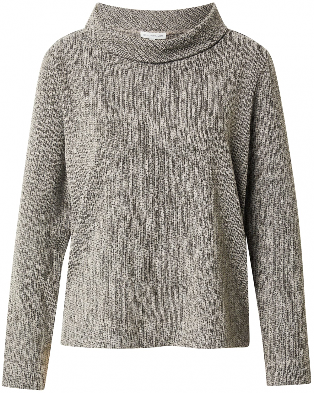 TOM TAILOR Sveter  sivá / farby bahna / šedobiela
