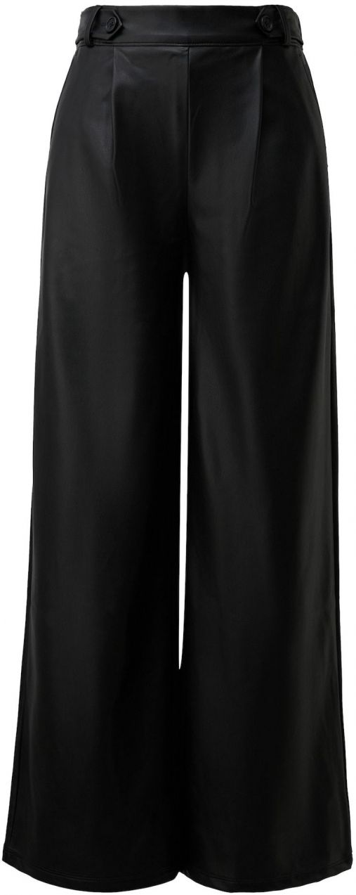 QS Plisované nohavice  čierna