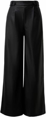 QS Plisované nohavice  čierna