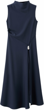 MANGO Šaty 'Elea'  tmavomodrá