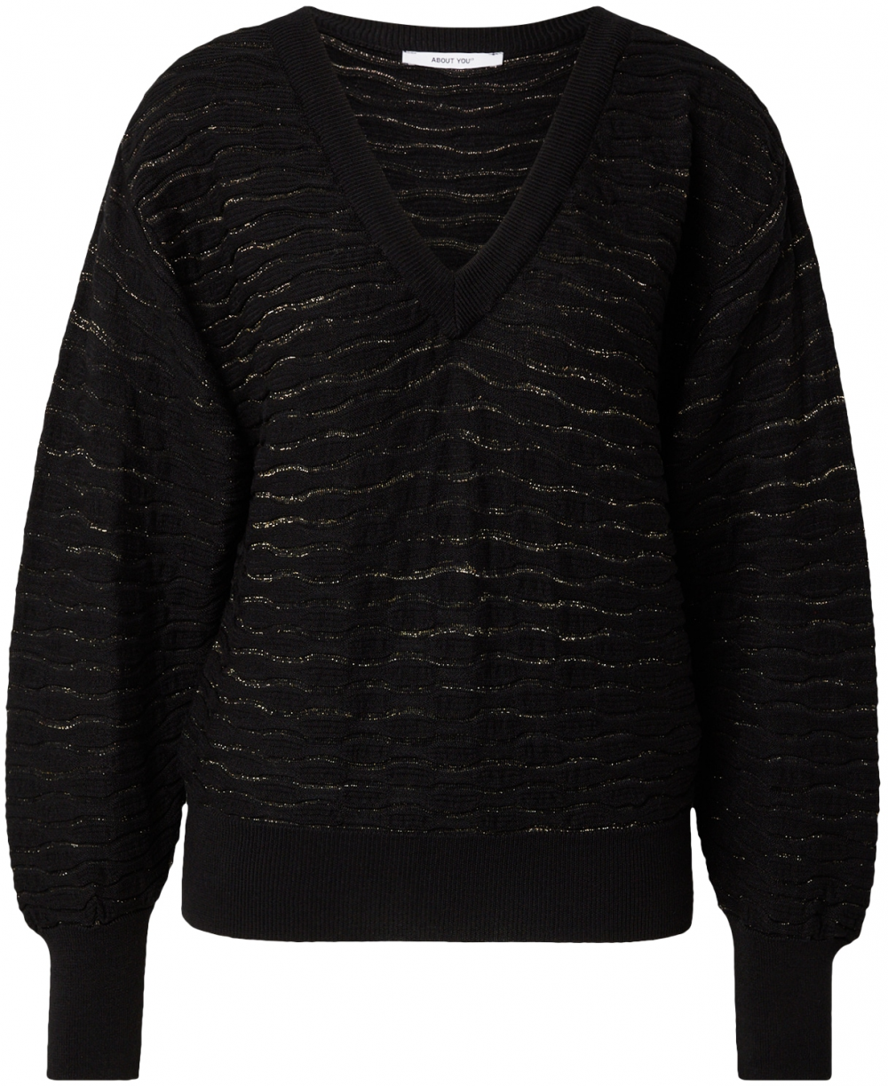 ABOUT YOU Sveter 'Jane'  zlatá / čierna