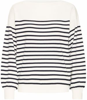 ICHI Sveter 'IHLULS'  námornícka modrá / biela