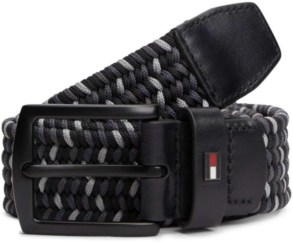 TOMMY HILFIGER Opasky 'DENTON 3.5'  námornícka modrá / sivá / antracitová / čierna