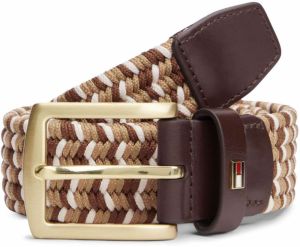 TOMMY HILFIGER Opasky 'DENTON 3.5'  hnedá / kapučíno / tmavohnedá / biela