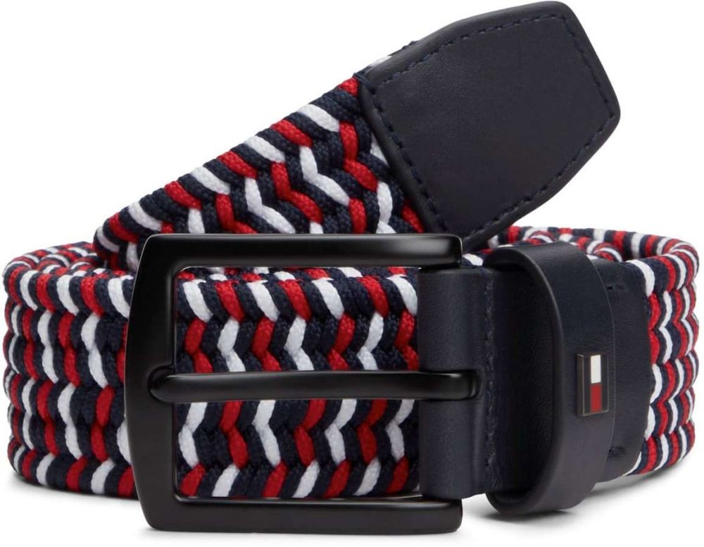TOMMY HILFIGER Opasky 'DENTON 3.5'  námornícka modrá / červená / biela