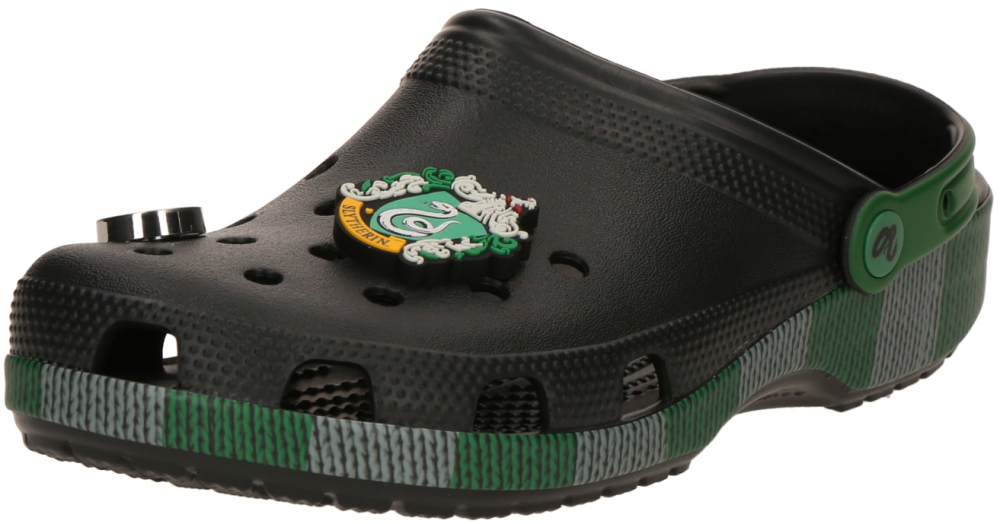 Crocs Dreváky 'Slytherin Classic'  tmavozelená / čierna