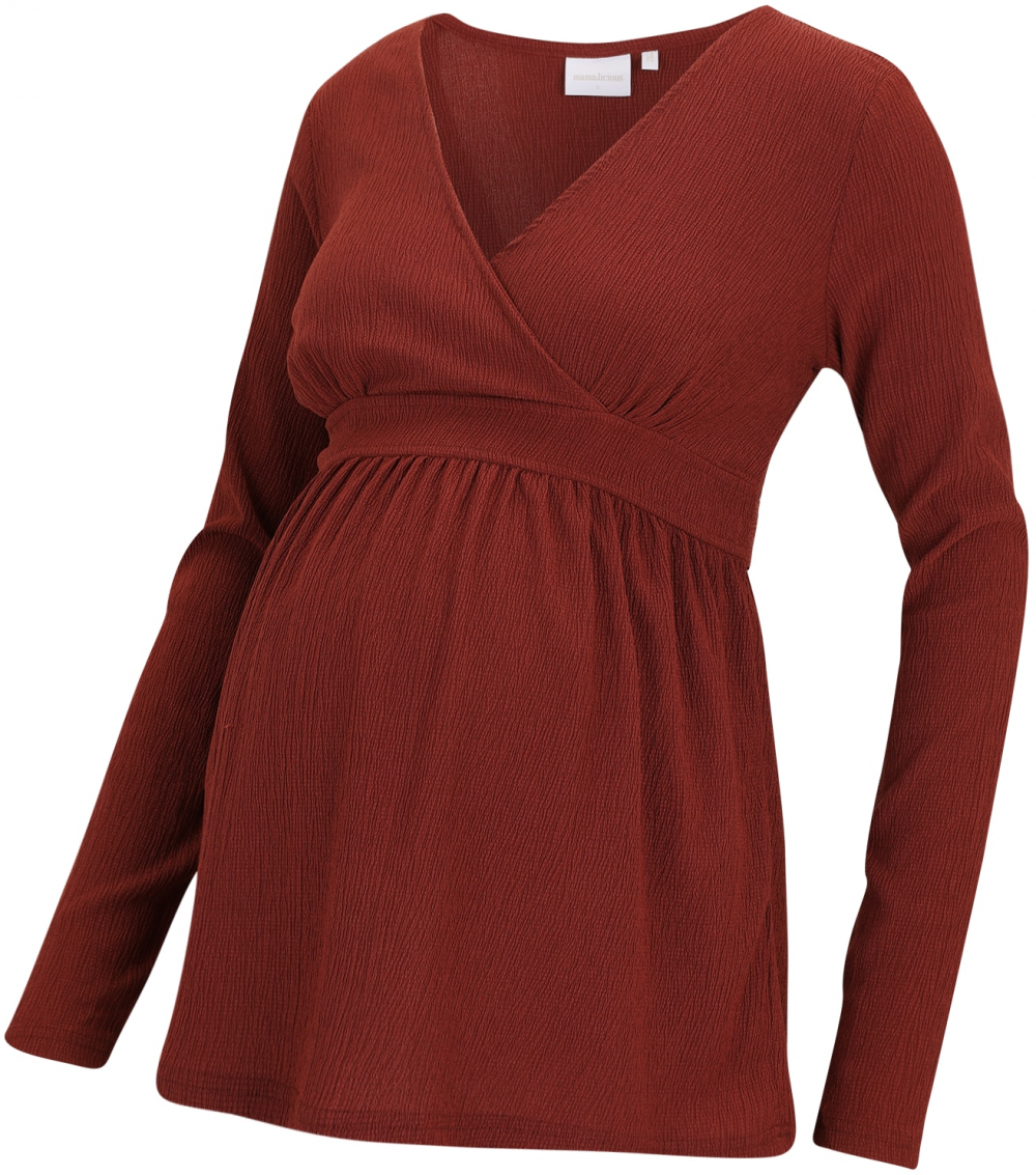 MAMALICIOUS Blúzka 'MLCAILEEN'  tmavočervená