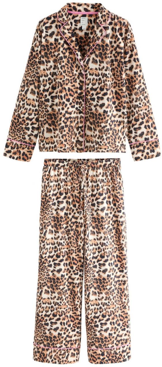 Next Pyžamo  krémová / hnedá / čierna