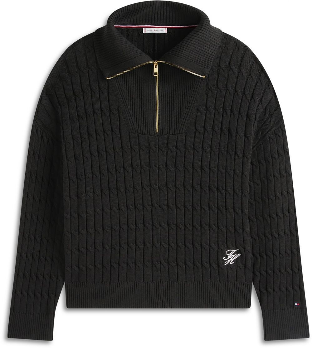 Tommy Hilfiger Curve Sveter  čierna