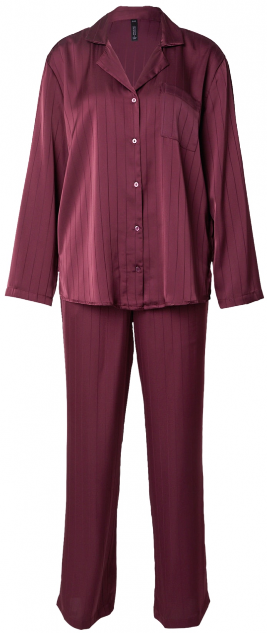 Hunkemöller Pyžamo  cyklaménová / farba lesného ovocia