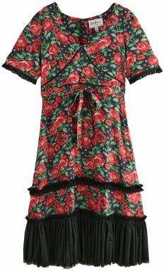 Cath Kidston Letné šaty  zelená / červená / čierna