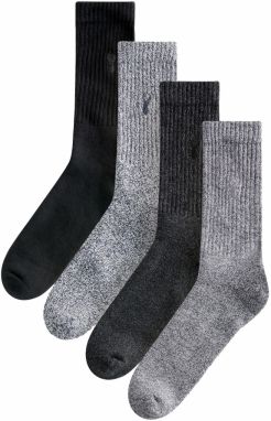 Next Ponožky  tmavosivá / sivá melírovaná / čierna