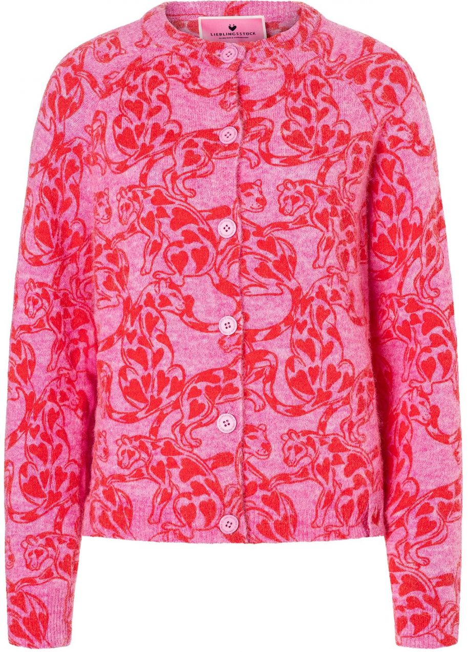 LIEBLINGSSTÜCK Kardigán 'Aitana'  eozín / červená