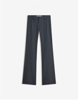 Bershka Nohavice  námornícka modrá / dymovo modrá