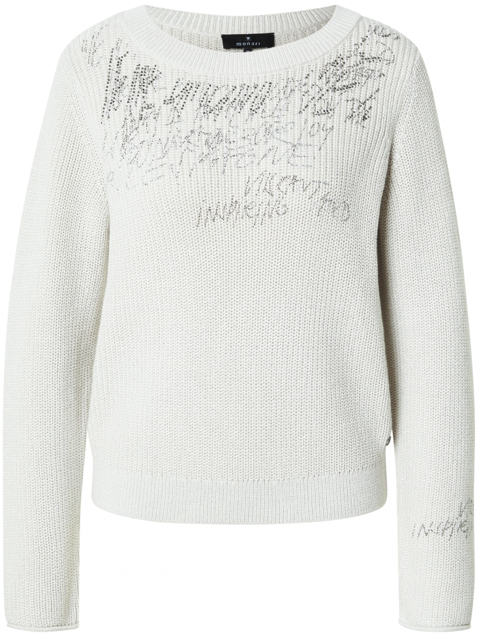 monari Sveter  čierna / šedobiela