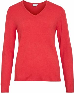 VILA Sveter 'VIRil'  jasne červená