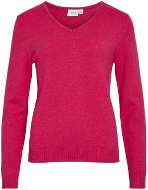 VILA Sveter 'VIRil'  tmavoružová