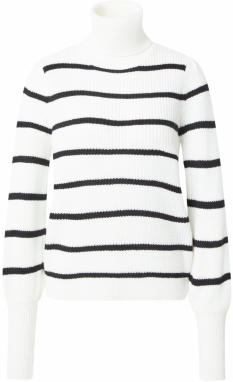 VILA Sveter 'VIJASSY'  čierna / biela