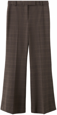 MANGO Nohavice s pukmi  hnedá / čierna