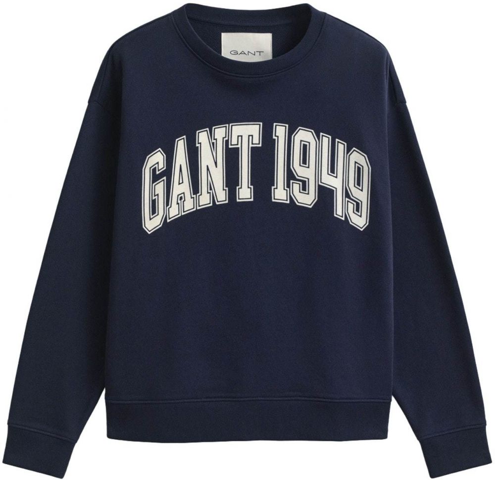 GANT Mikina  námornícka modrá / biela